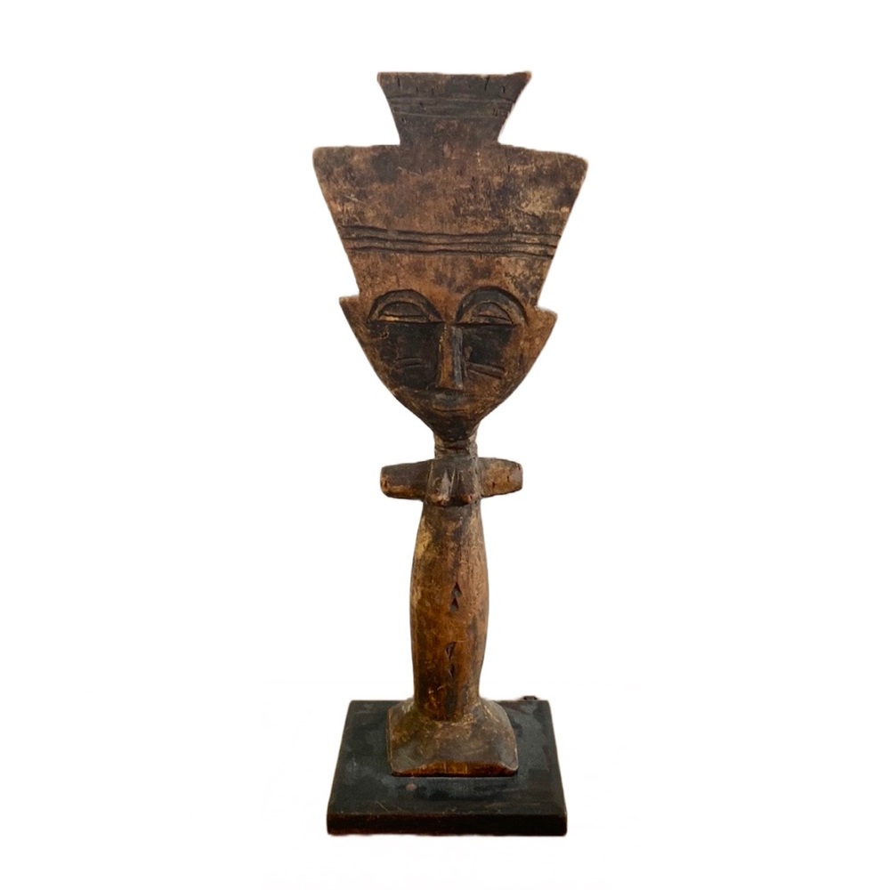 African Wood Carved Fertility Figure